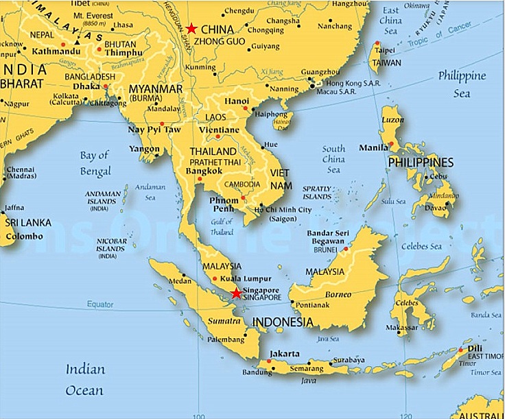 China Map Neighbor Countries In Asia China Map Asia Map Japan Map | The ...